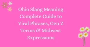 Ohio Slang Meaning
