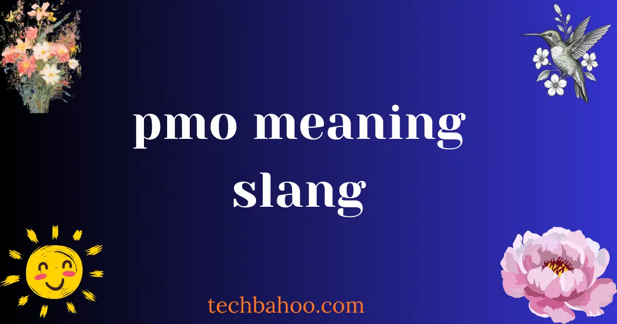 pmo meaning slang