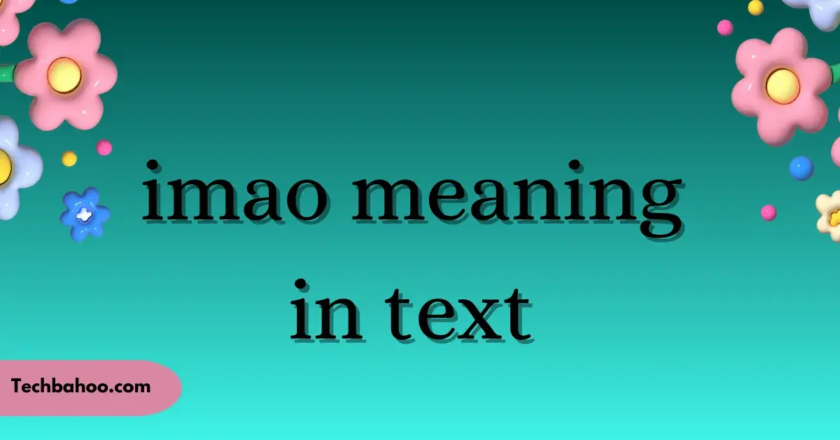 IMAO Meaning in Text