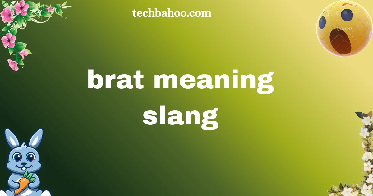 brat meaning slang
