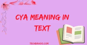 CYA Meaning in Text