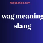 wag meaning slang
