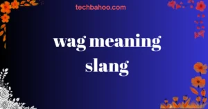 wag meaning slang