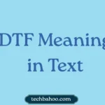 DTF Meaning in Text