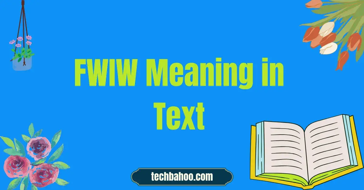 FWIW Meaning in Text