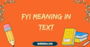 FYI Meaning in Text