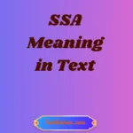 SSA Meaning in Text