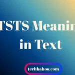 TSTS Meaning in Text