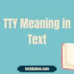 TTY Meaning in Text